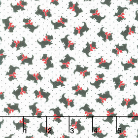 Aunt Grace Goes Bold - Scottie Dogs Black Yardage