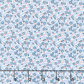 Aunt Grace Goes Bold - Daisy Sky Yardage