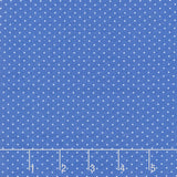 Aunt Grace Goes Bold - Pin Dot Blue Yardage