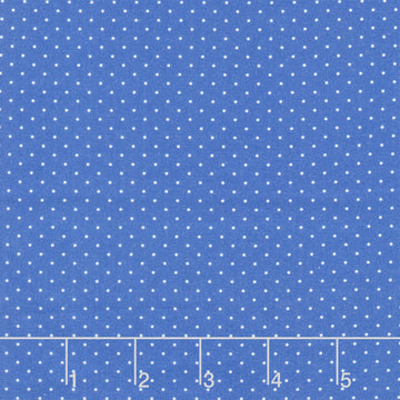Aunt Grace Goes Bold - Pin Dot Blue Yardage