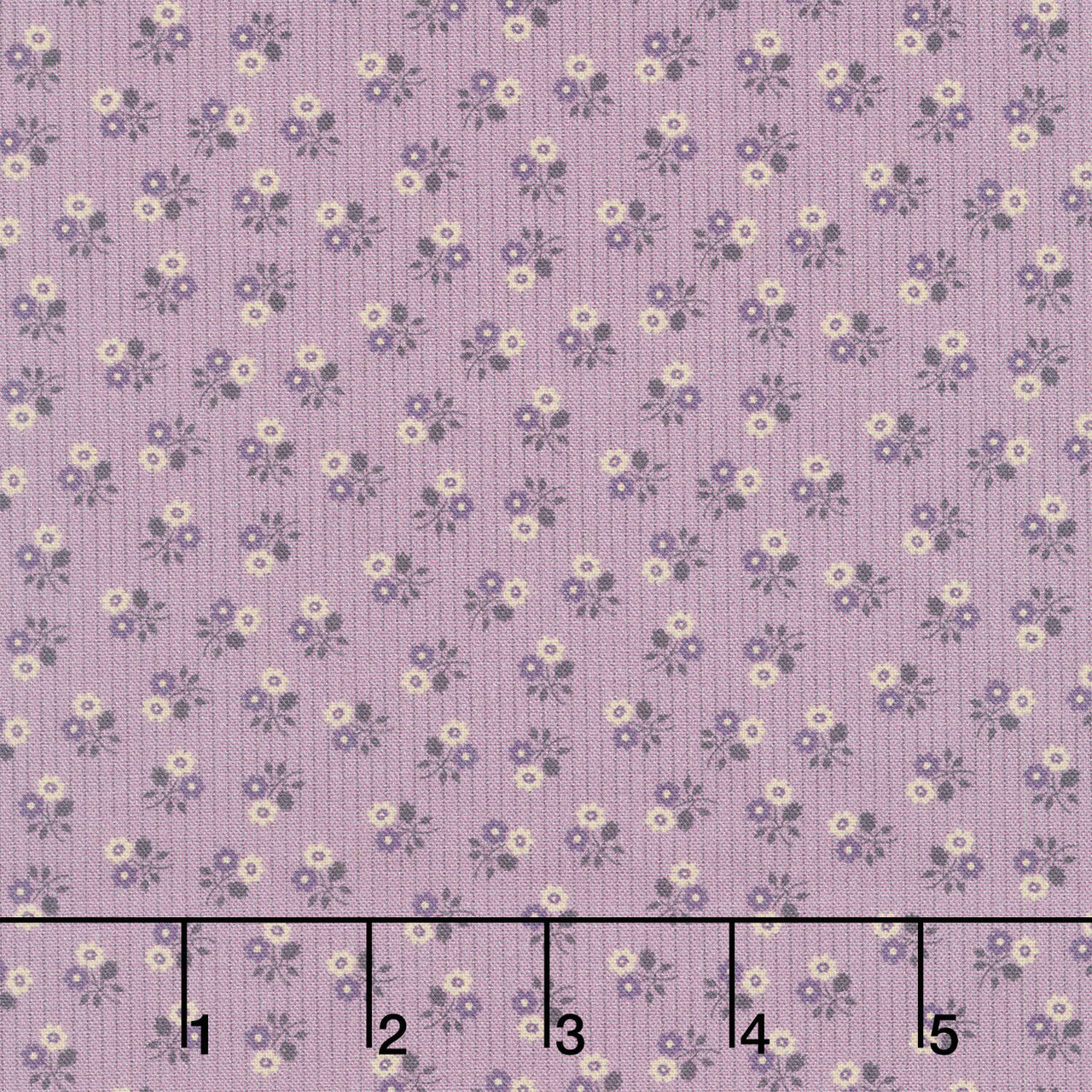 Plumberry Farm - Stripes & Flowers Plum Yardage