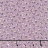 Plumberry Farm - Stripes & Flowers Plum Yardage