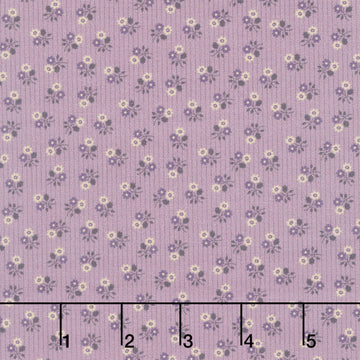 Plumberry Farm - Stripes & Flowers Plum Yardage
