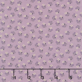 Plumberry Farm - Stripes & Flowers Plum Yardage