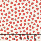 Friends & Flakes - Heart Cream Yardage