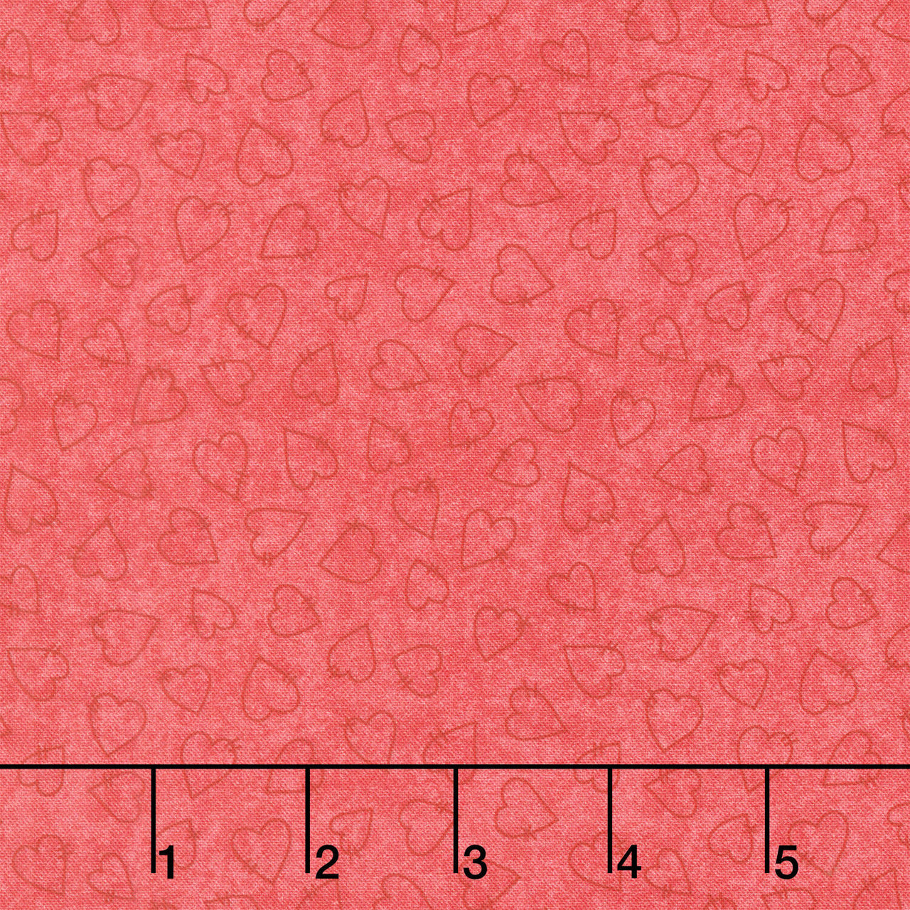 Friends & Flakes - Heart Red Yardage