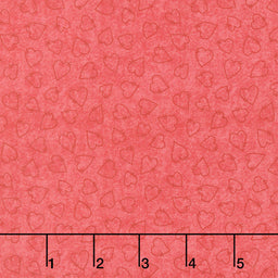 Friends & Flakes - Heart Red Yardage