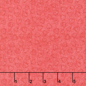 Friends & Flakes - Heart Red Yardage