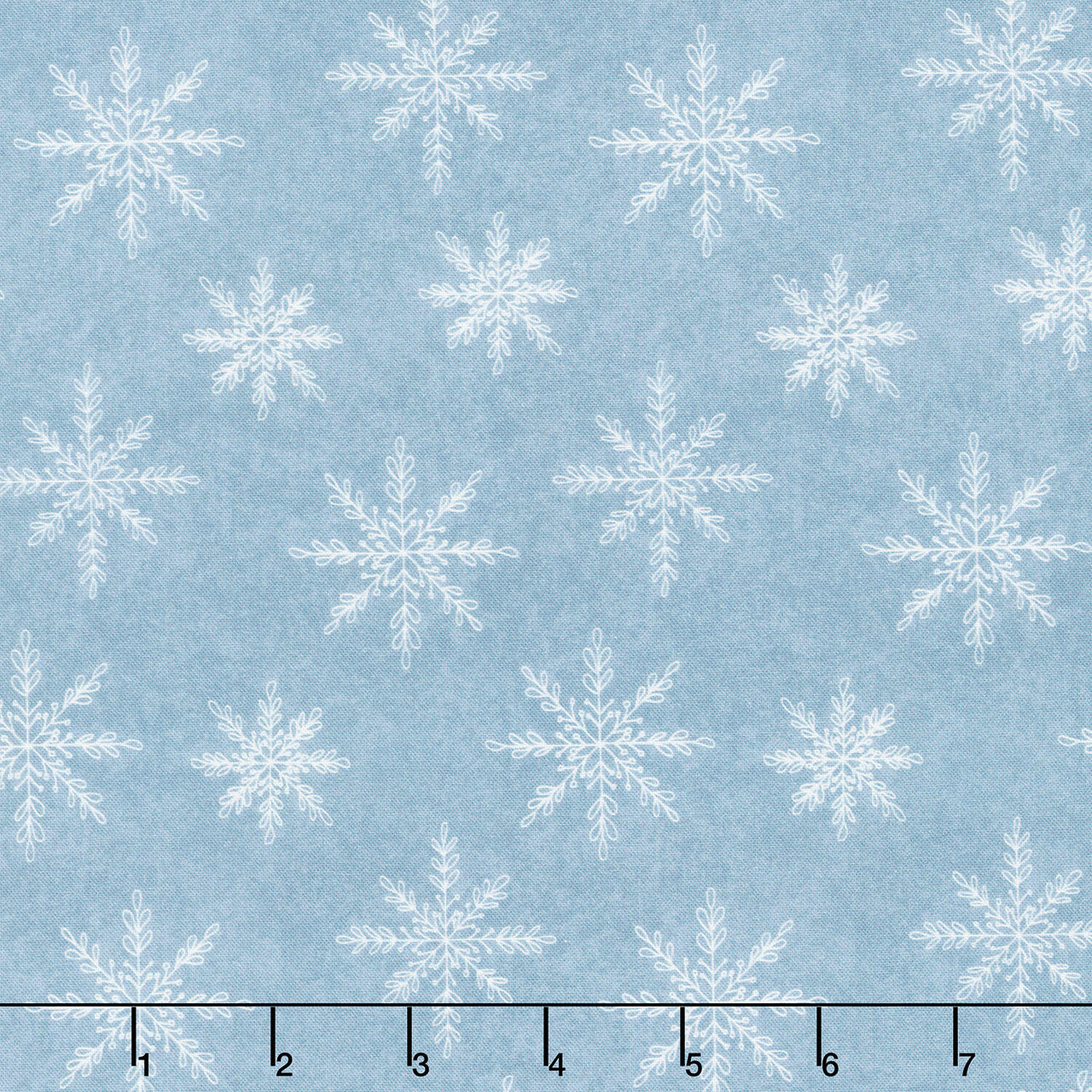 Friends & Flakes - Snowflake Blue Yardage