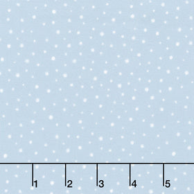 Friends & Flakes - Snowball Blue Yardage