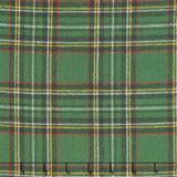 Primo Plaids Flannel - Holiday Cheer Stewart Plaid Green Yardage