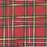 Primo Plaids Flannel - Holiday Cheer Stewart Plaid Red Yardage