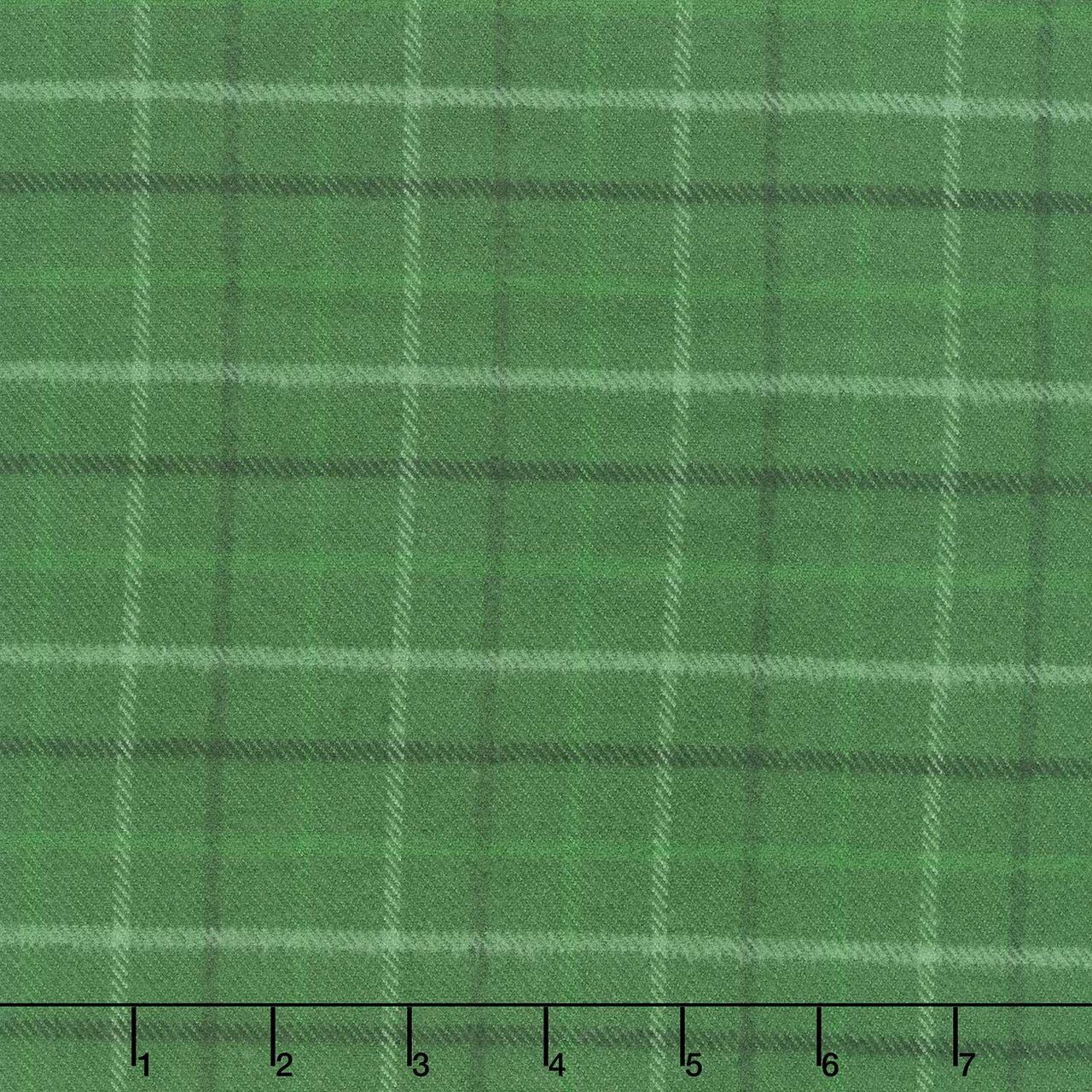 Primo Plaids Flannel - Holiday Cheer Tattersall Plaid Green Yardage
