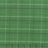 Primo Plaids Flannel - Holiday Cheer Tattersall Plaid Green Yardage