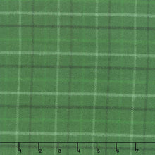 Primo Plaids Flannel - Holiday Cheer Tattersall Plaid Green Yardage