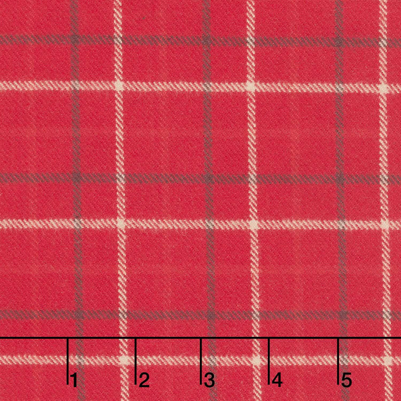 Primo Plaids Flannel - Holiday Cheer Tattersall Plaid Red Yardage