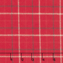 Primo Plaids Flannel - Holiday Cheer Tattersall Plaid Red Yardage