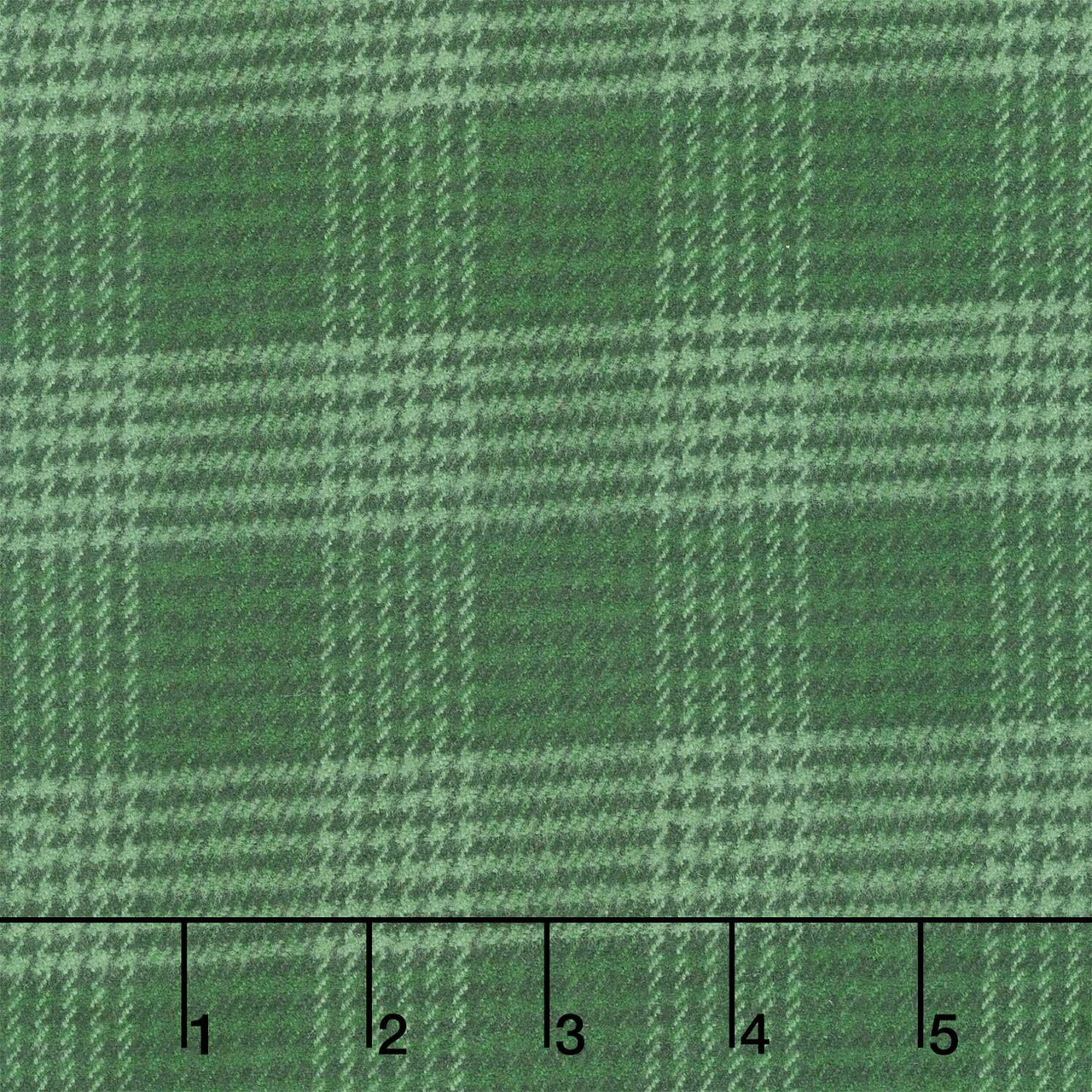 Primo Plaids Flannel - Holiday Cheer Glen Plaid Green Yardage