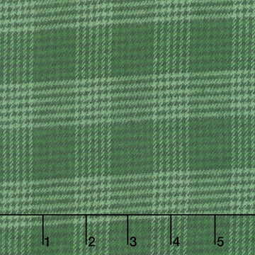 Primo Plaids Flannel - Holiday Cheer Glen Plaid Green Yardage