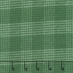 Primo Plaids Flannel - Holiday Cheer Glen Plaid Green Yardage