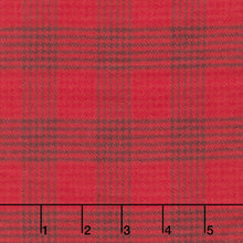 Primo Plaids Flannel - Holiday Cheer Glen Plaid Red Yardage