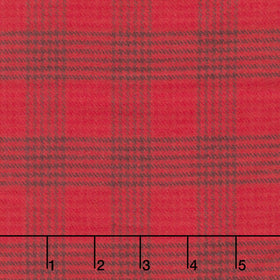 Primo Plaids Flannel - Holiday Cheer Glen Plaid Red Yardage