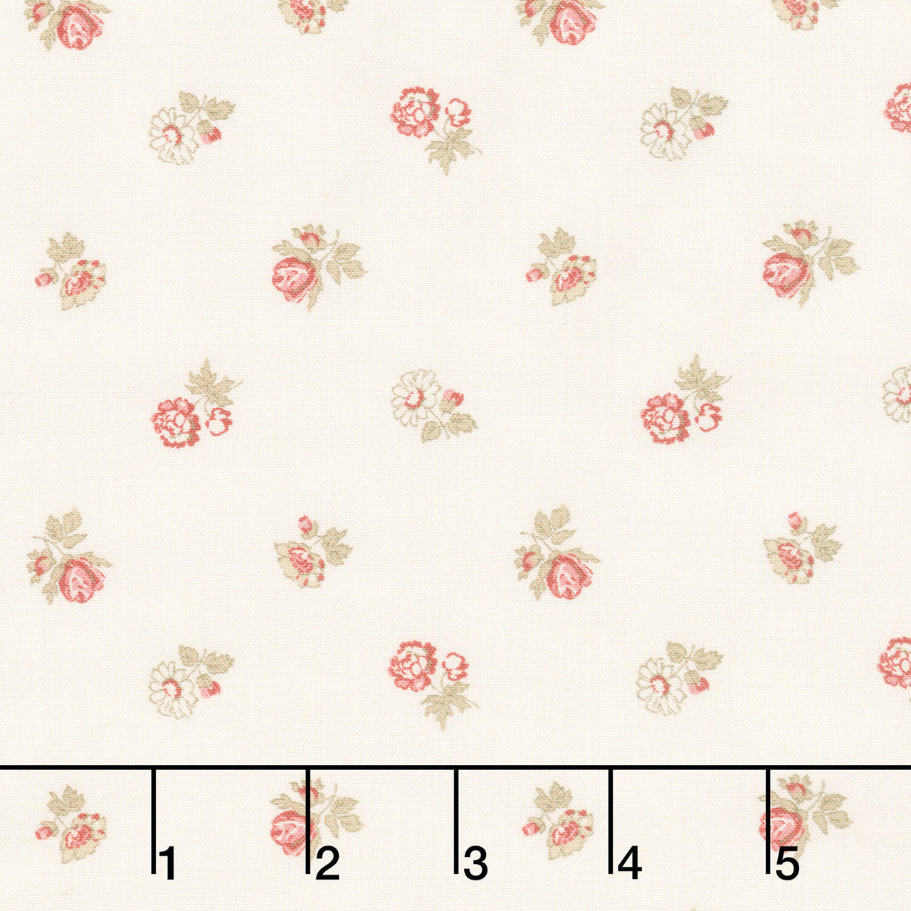 Love Letters - Tossed Floral Cream Yardage