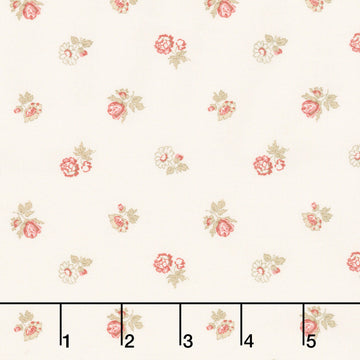 Love Letters - Tossed Floral Cream Yardage