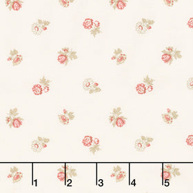 Love Letters - Tossed Floral Cream Yardage