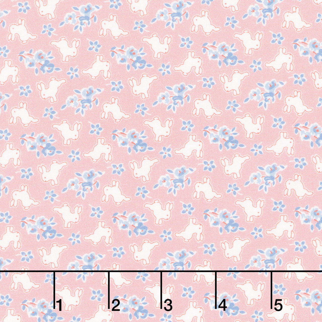 Aunt Grace Rock My Baby - Bunny Pink Yardage