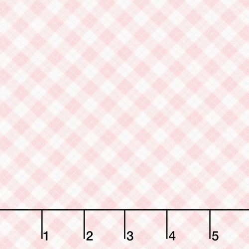 Aunt Grace Rock My Baby - Plaid Pink Yardage