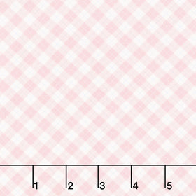 Aunt Grace Rock My Baby - Plaid Pink Yardage