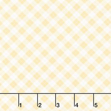Aunt Grace Rock My Baby - Plaid Yellow Yardage