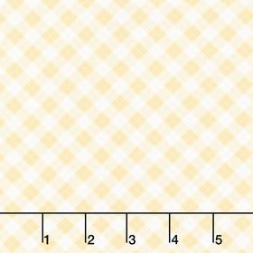 Aunt Grace Rock My Baby - Plaid Yellow Yardage