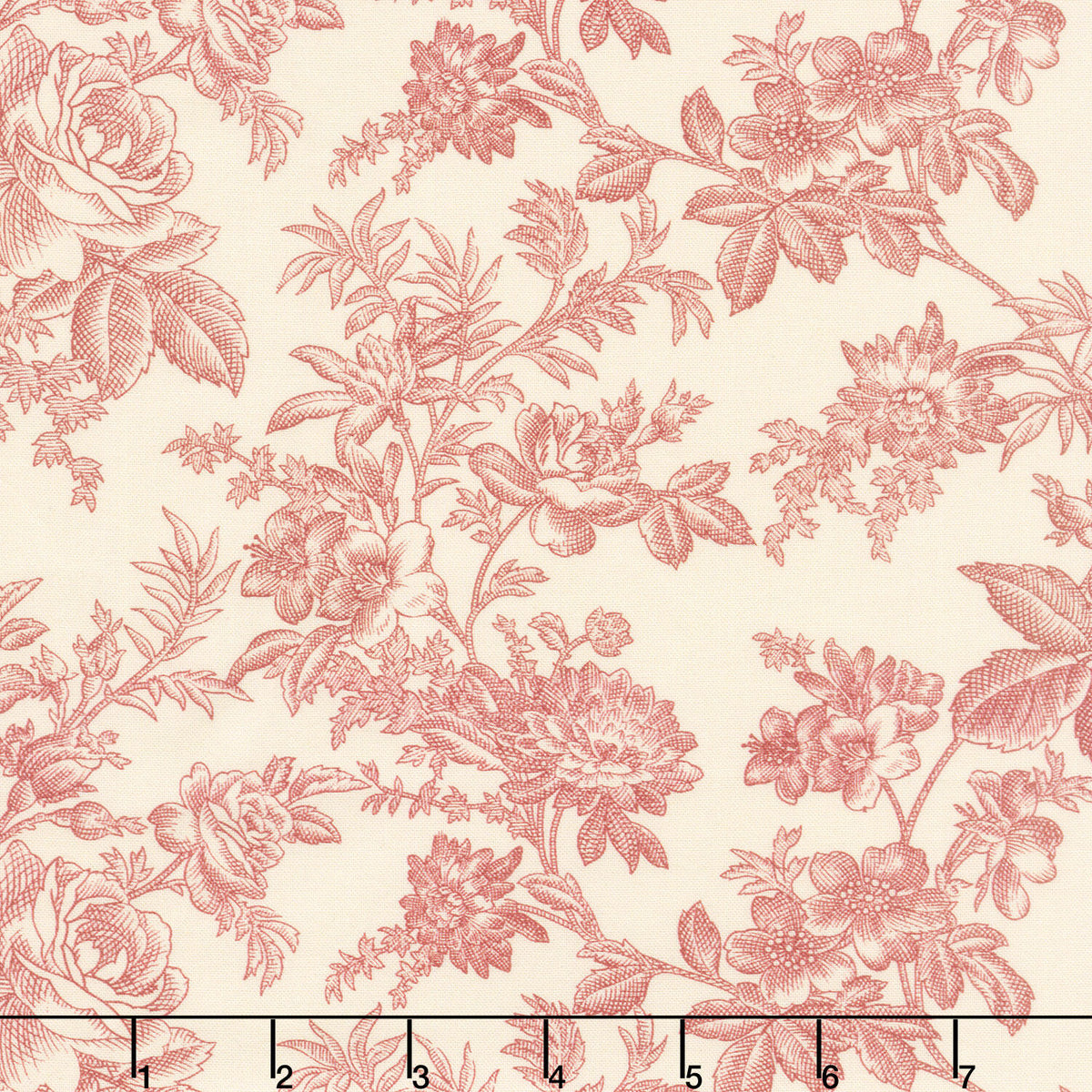 Modern Classics - Toile Red Yardage