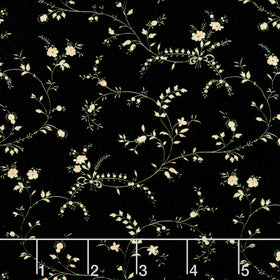 Modern Classics - Wispy Black Yardage