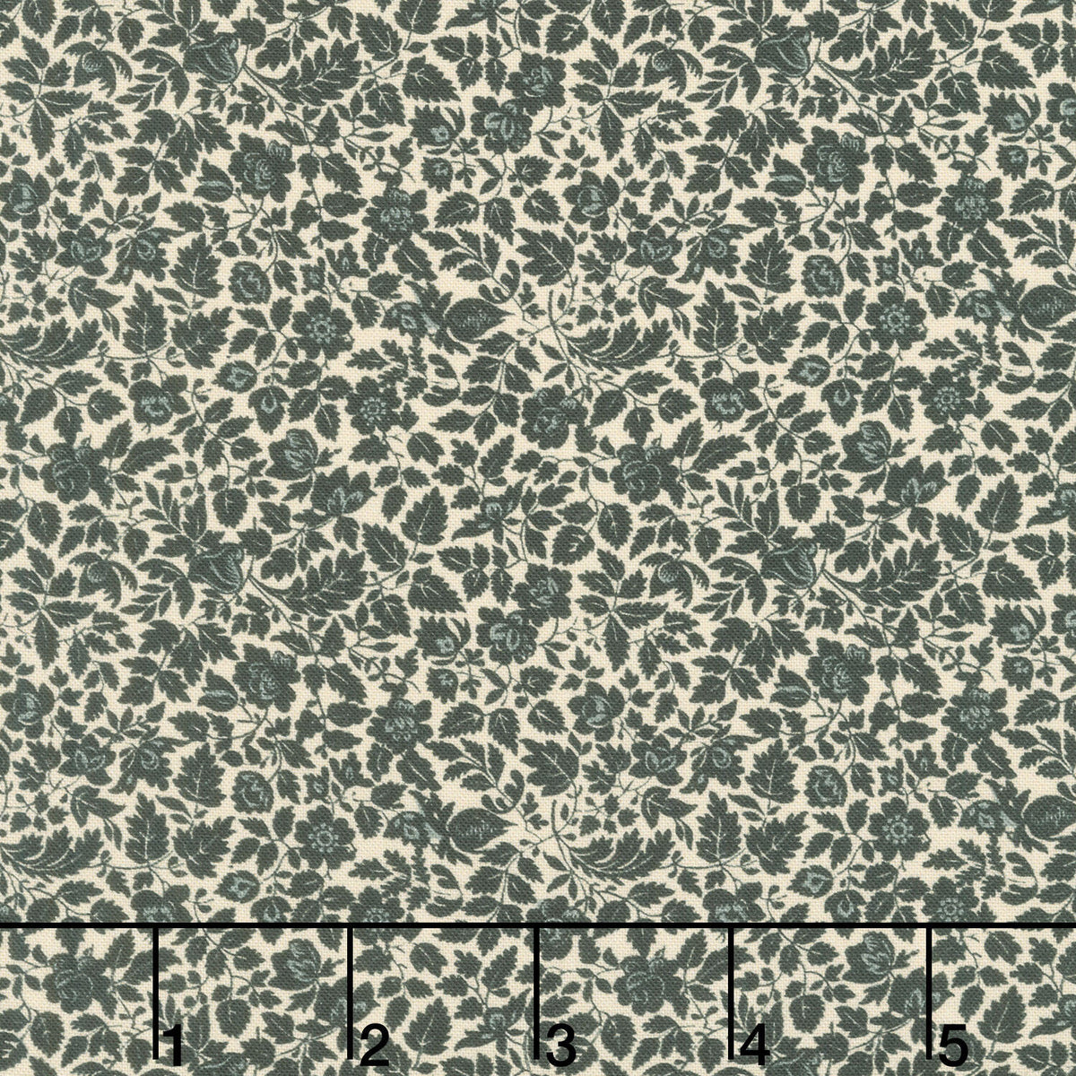 Modern Classics - Flower Field Black Yardage