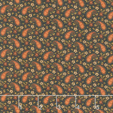Midnight Cheddar - Paisley Parade Black Yardage