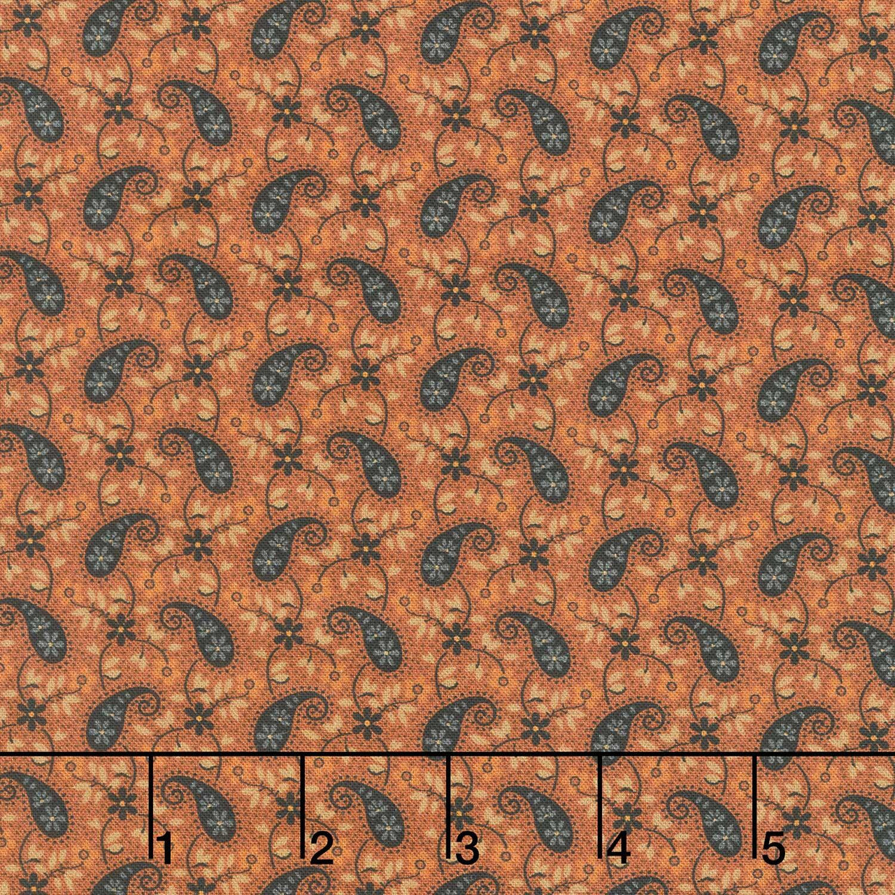 Midnight Cheddar - Paisley Parade Cheddar Yardage