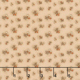 Midnight Cheddar - Cheddar Buds Beige Yardage