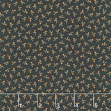 Midnight Cheddar - Dot Leaf Black Yardage
