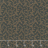 Midnight Cheddar - Climbing Vine Black Yardage