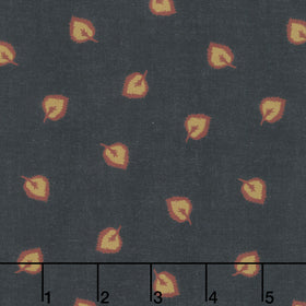 Oak Alley - Flowing Leaf Navy Yardage