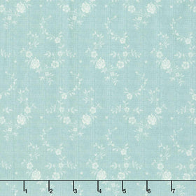 Blue Palisades - Roses Aqua Yardage