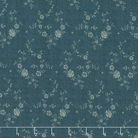Blue Palisades - Roses Blue Yardage