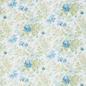 Buttercup & Blues - Large Floral Multi Yardage
