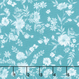 Buttercup & Blues - Viney Floral Blue Yardage