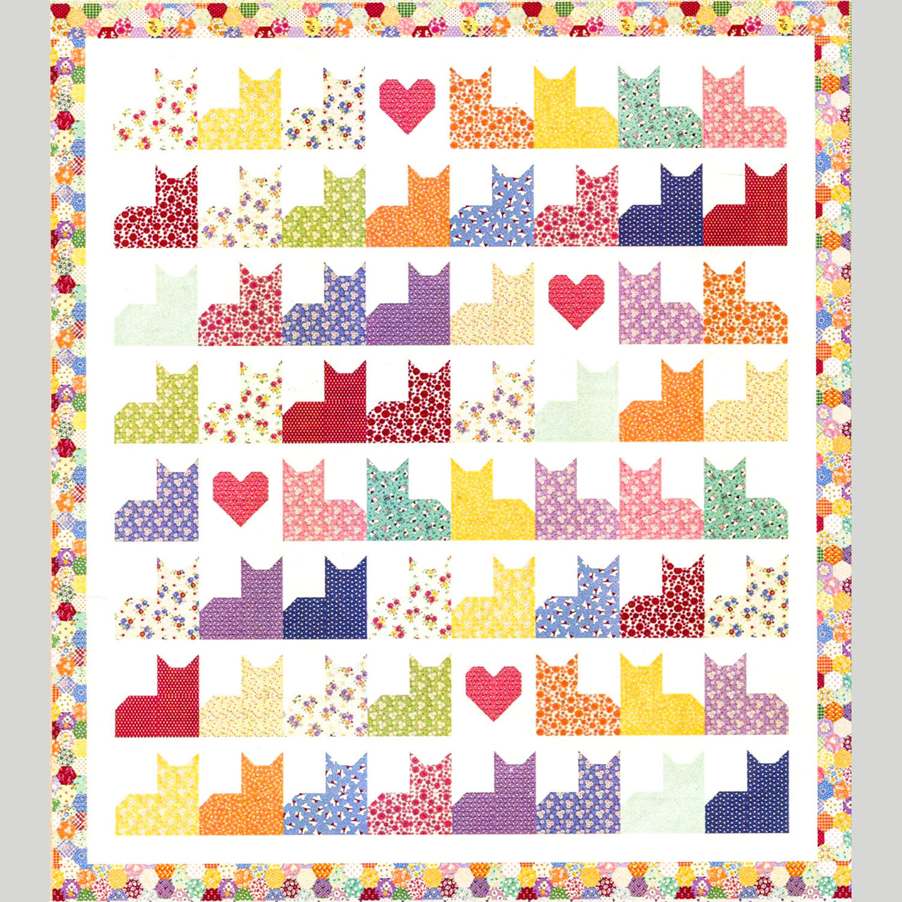 Aunt Grace Goes Scrappy Cat Quilt Kit