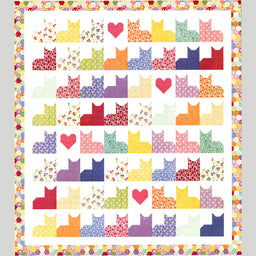 Aunt Grace Goes Scrappy Cat Quilt Kit