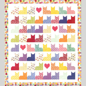 Aunt Grace Goes Scrappy Cat Quilt Kit